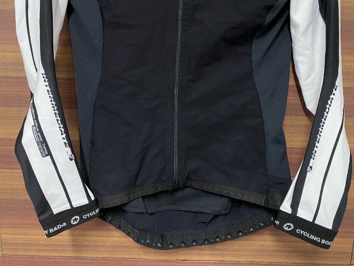 FP958asosassos sratagonUltra long sleeve cycle jersey black white XS