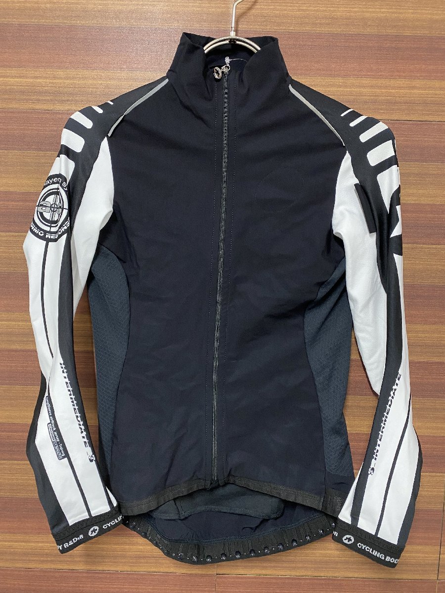 FP958asosassos sratagonUltra long sleeve cycle jersey black white XS
