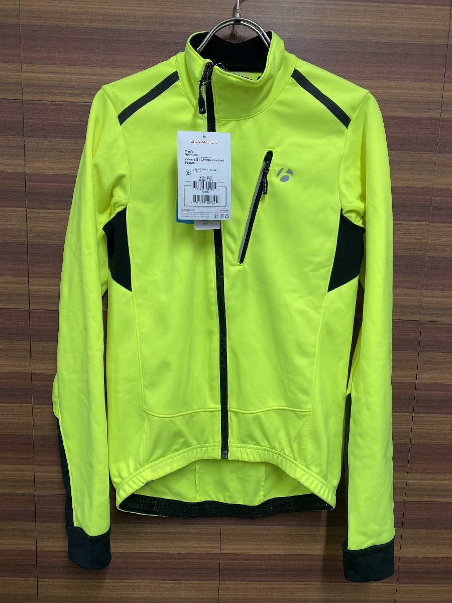 GG861bontorega-BONTRAGER Velocis S1 Softshell Jacket длинный рукав велосипедный жакет XS желтый зеленый 