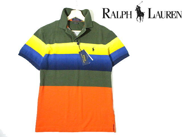  обычная цена 16390 иен # новый товар внутренний стандартный товар быстрое решение Polo Ralph Lauren мульти- окантовка рубашка-поло с коротким рукавом M размер POLO RalphLauren