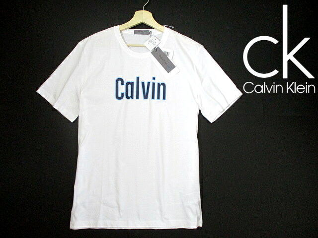  domestic regular goods V new goods prompt decision cheap! Calvin Klein CK short sleeves T-shirt white front Logo L size CALVIN KLEIN JEANS white 