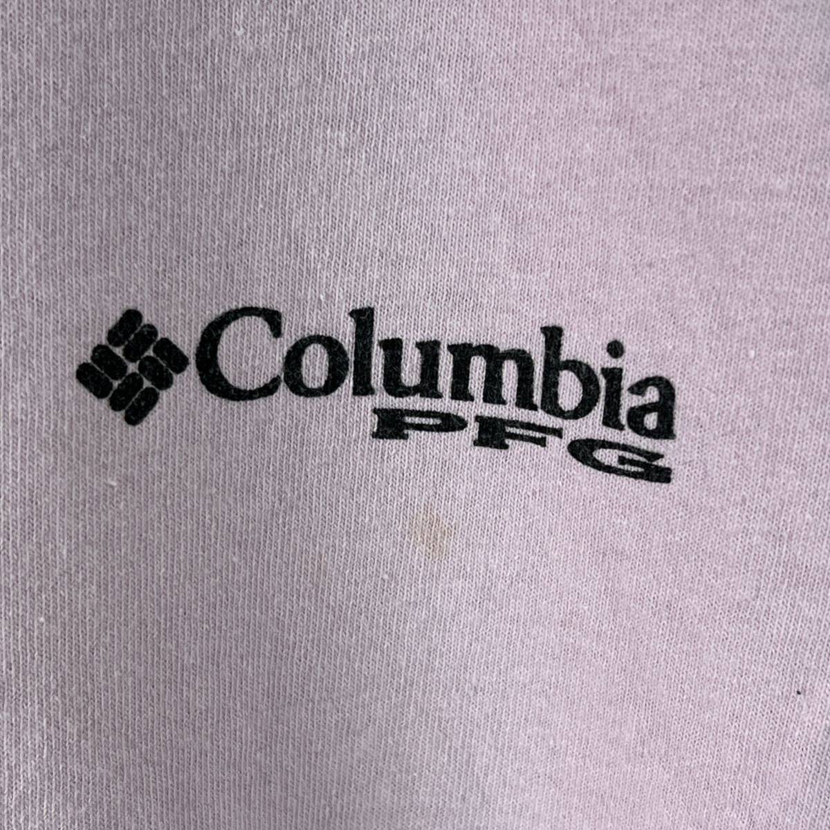 ColumbiaコロンビアPFG ロングスリーブTシャツ　長袖Tシャツ ロゴプリント　バックプリント　カジキ　サイズM_画像3