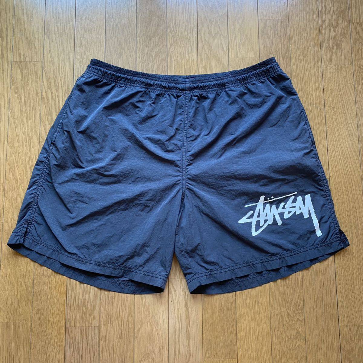 中古 Nike Stussy 20SS Collabo 2 Water Short XL Off Noir Black ナイキ ステューシー ショーツ  ショートパンツ ハーフパンツ ブラック