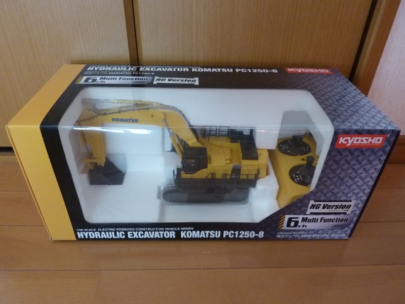  new goods JIS system operation pattern transmitter new goods unopened Kyosho 1/50 construction machinery hydraulic excavator PC1250-8(HG) 6ch. multi function 