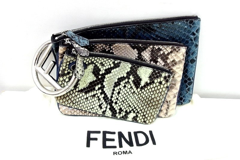 上等な トリプレット FENDI フェンディ クラッチバッグ kz4424199652