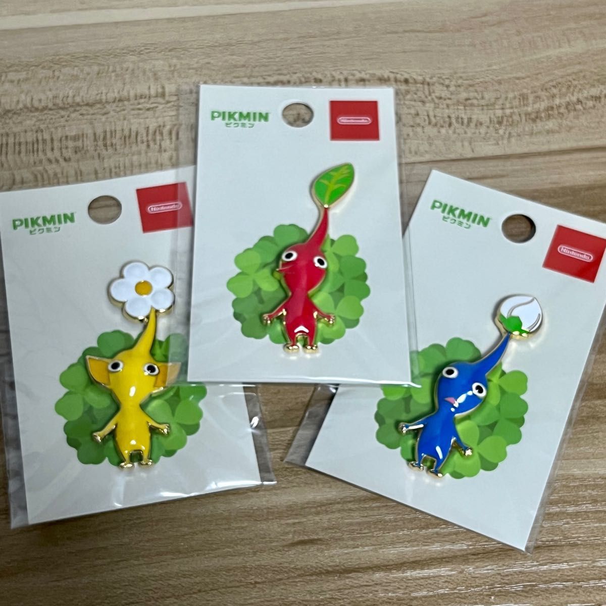 ピクミン　赤黄青 バッジ 3点　PIKMIN Nintendo