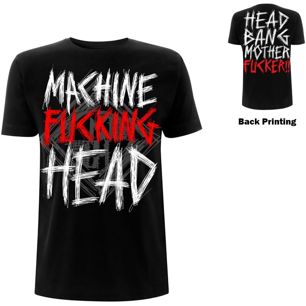 ★マシーン ヘッド Tシャツ Machine Head Head BANG YOUR HEAD- M 正規品 ヘヴィ メタル metal_画像2