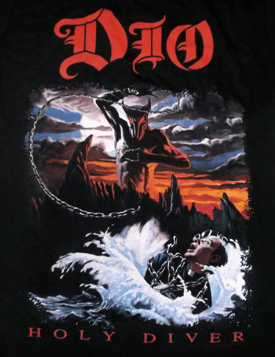 ★ディオ Tシャツ DIO Holy Diver - M 正規品 (UKライセンス) heavy metal black sabbath ブラック サバス_画像1