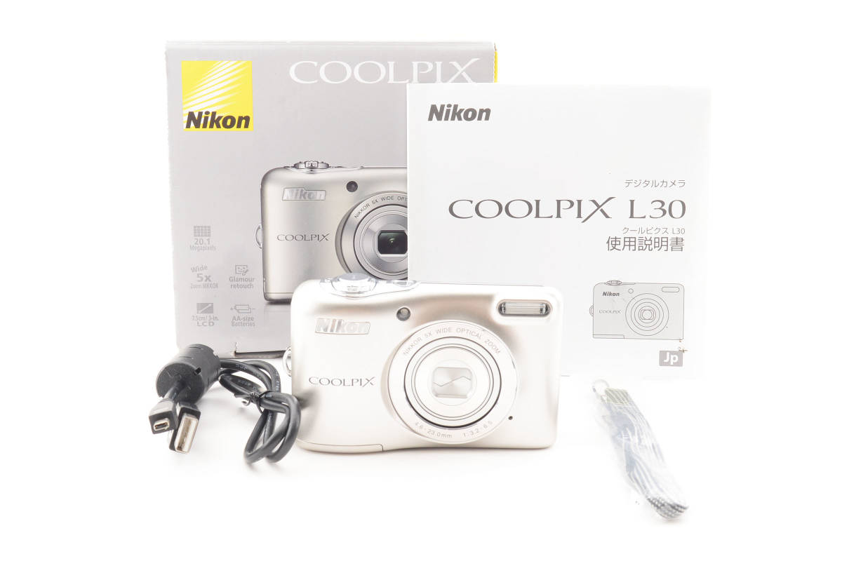 数量は多い ☆超極上☆ニコン NIKON ☆元箱付き☆#18390 L30 COOLPIX