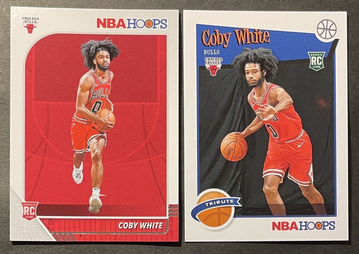 Coby White 2019-20 Hoops RC Tribute Set Rookie Card Bulls ブルズ ルーキーカード Panini NBA_画像1