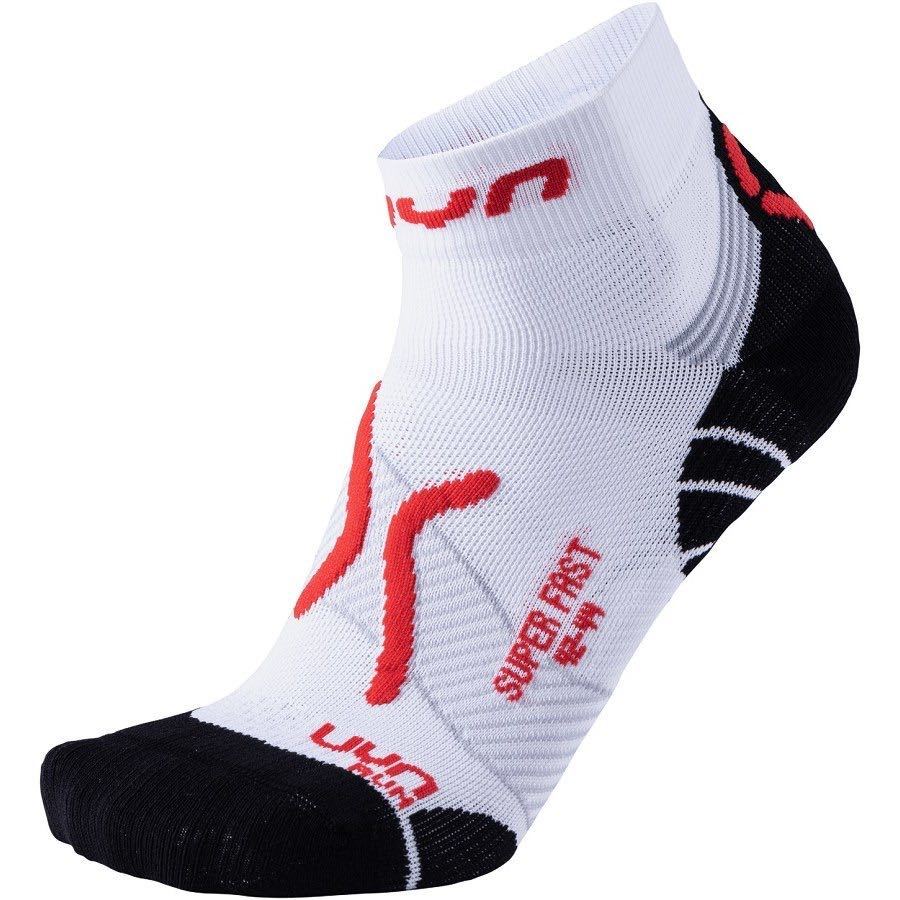 UYN Running Super Fast Socks White/Red(u in бег super First носки белый / красный ) новый товар не использовался размер 39-41
