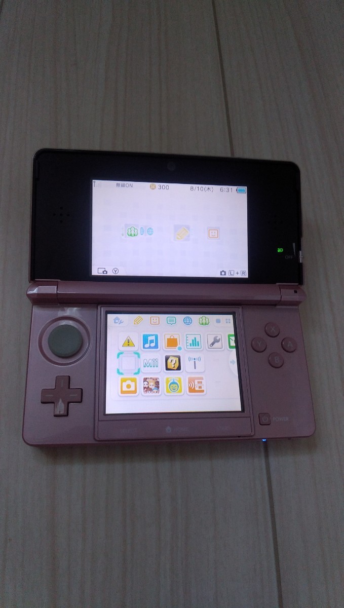 任天堂 3DS ニンテンドー3DS本体!ピンク!動作品!!液晶フィルム貼り