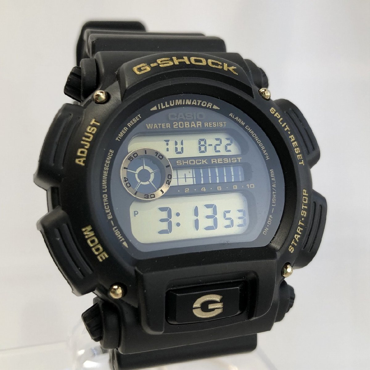 希少レア！新品 CASIO カシオ G-SHOCK クォーツ腕時計 DW-9052GBX-1A9 ブラック ゴールドカラー デジタル メンズ 福井県質屋の質セブン
