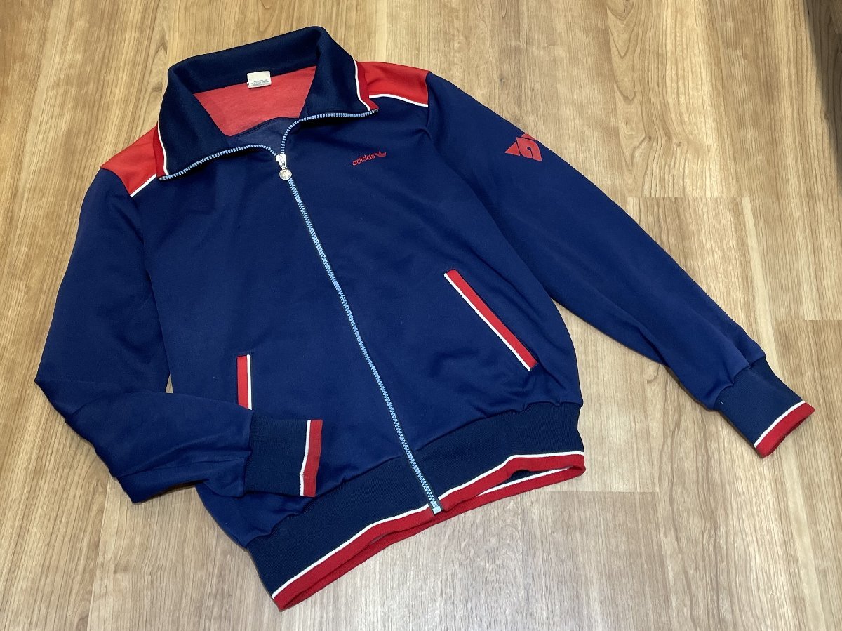 希少 80s 西ドイツ製 adidas トラックジャケット デサント L-