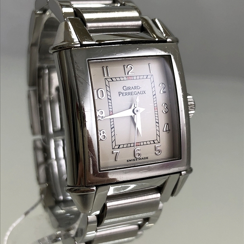 最終セール！極美品 GIRARD-PERREGAUX ジラールペルゴ 1945 手巻き 腕時計 スクエア ref.2590 福井県質屋の質セブン