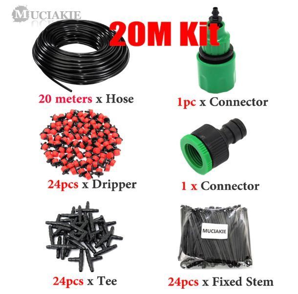  free shipping! lawn grass raw * gardening for water sprinkling system standard set 20m hose &24 place. water sprinkling . once .! water service .... only . comfort .. easy!