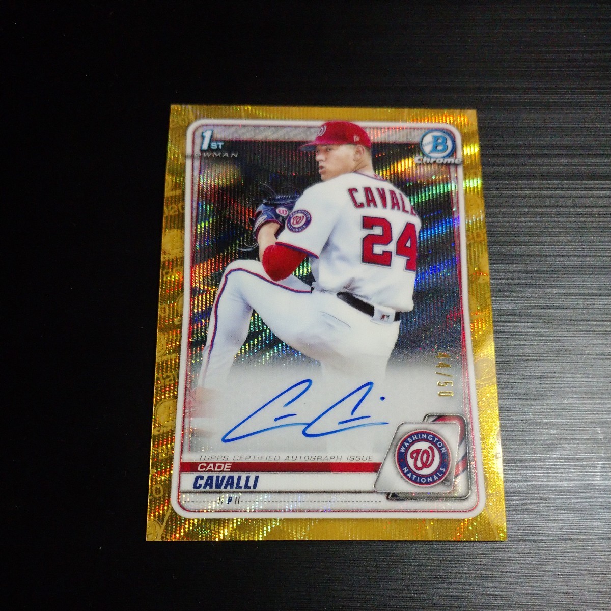 熱販売 Topps 2020 1st /50 Auto Cavalli Cade Baseball Chrome Bowman