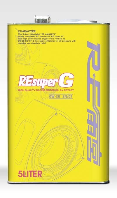 【RE Amemiya/RE雨宮】 RE SuperG for NA ENGINE OIL 0W-30 5L [E0-203347-056]_画像1