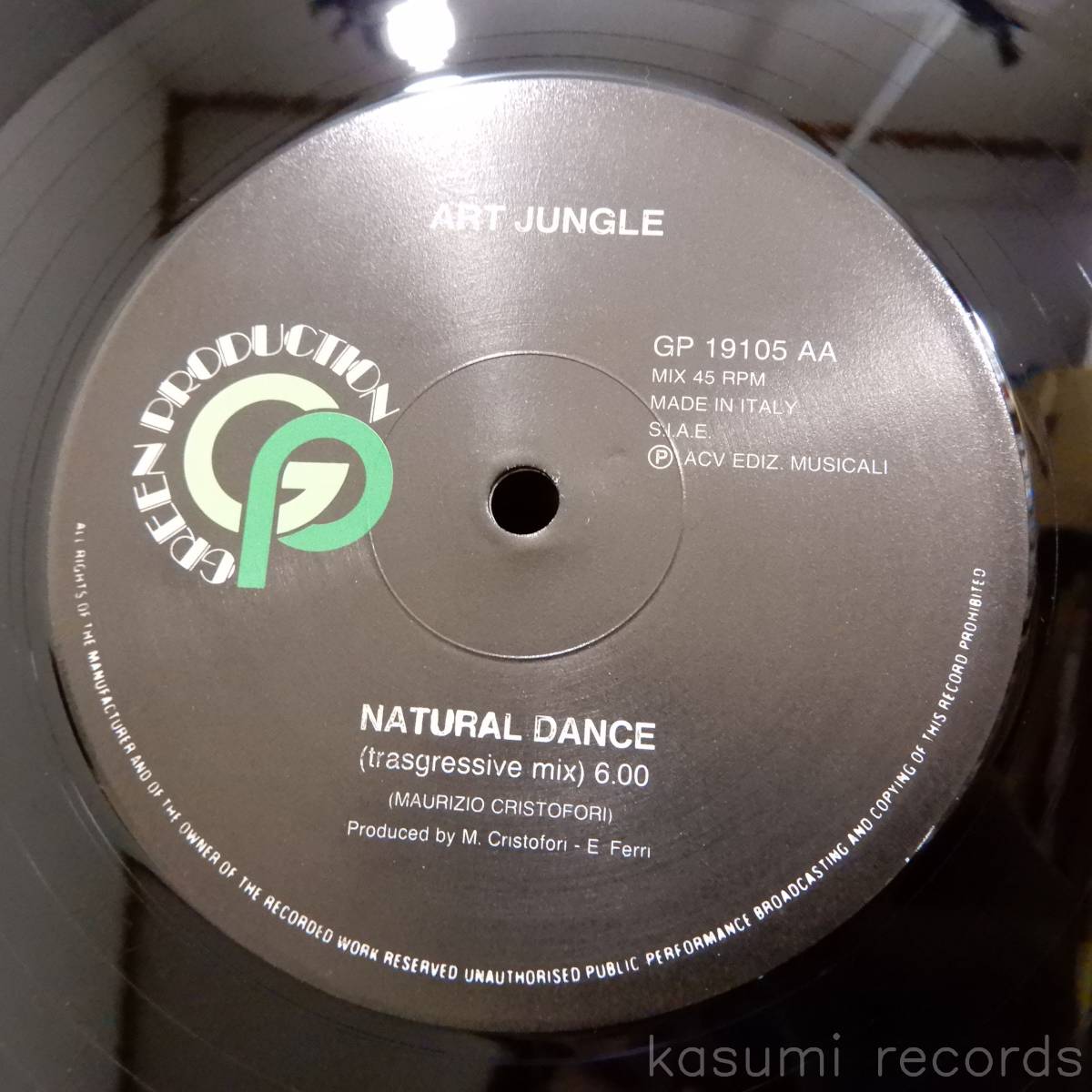 【伊ORIG 12】Art Jungle/Natural Dance(並良品,イタロディスコユーロハウス希少盤)_画像4