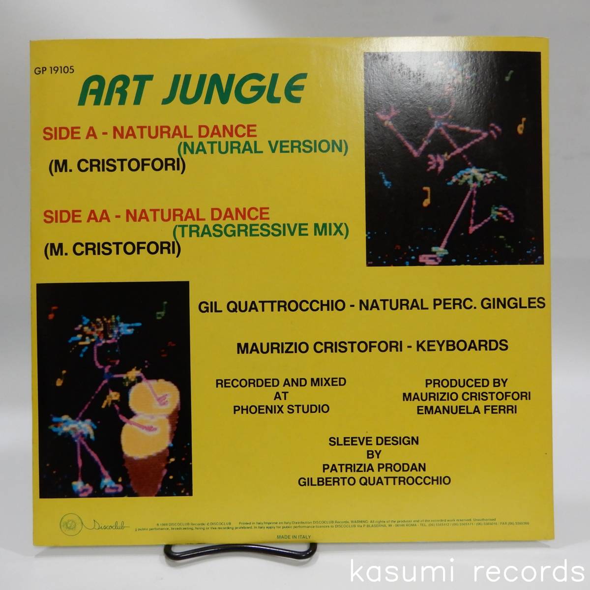 【伊ORIG 12】Art Jungle/Natural Dance(並良品,イタロディスコユーロハウス希少盤)_画像2