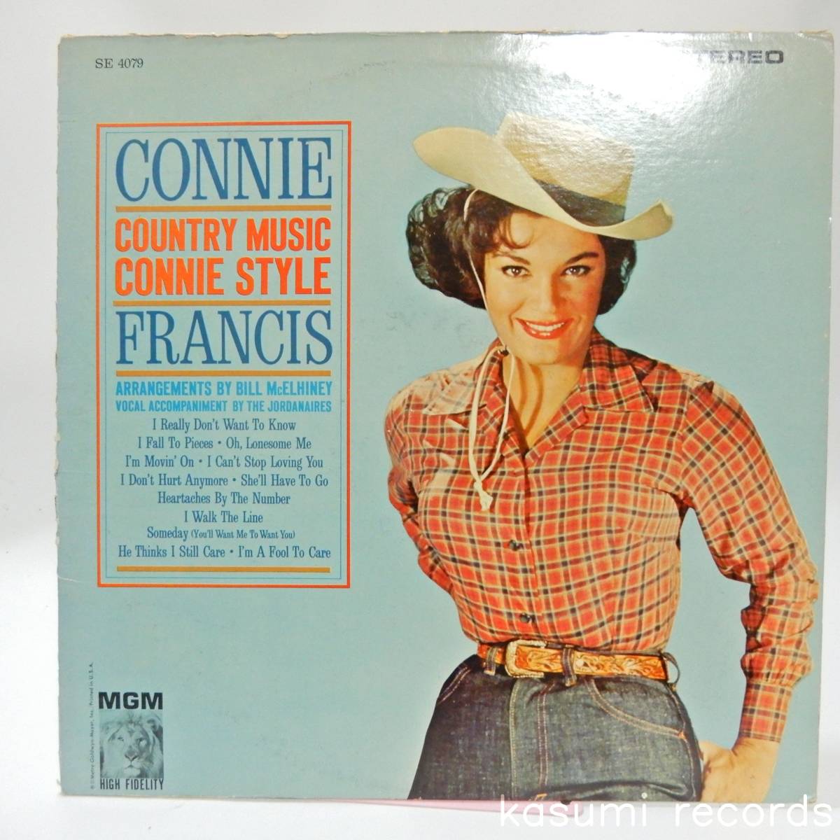 【US-ORIG. LP】CONNIE FRANCIS/COUNTRY MUSIC(並下品,ジョニー・キャッシュカバー)の画像1