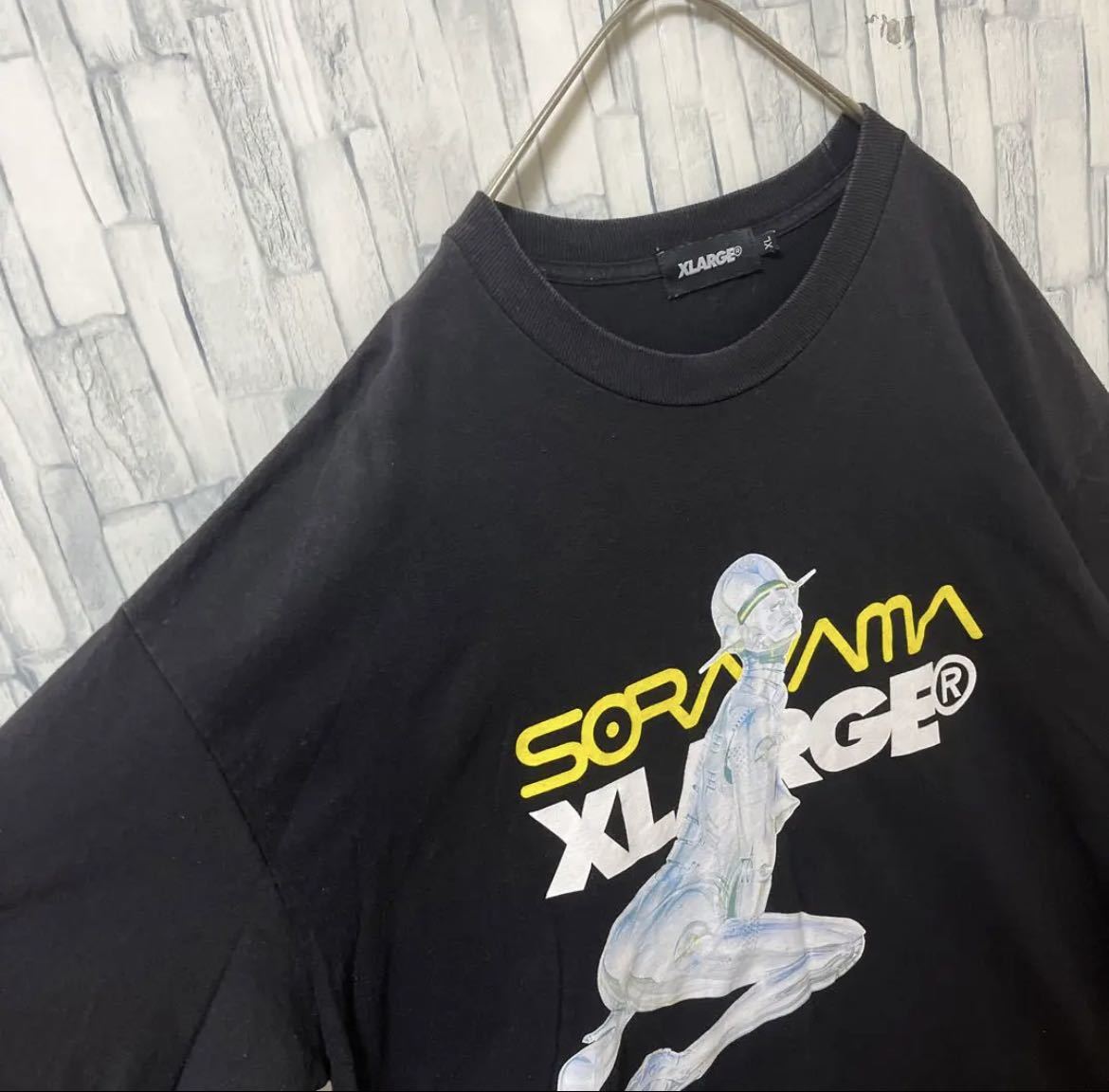 X-LARGE xlarge エクストララージ 空山基 HAJIME SORAYAMA ソラヤマハジメ セクシーロボット コラボ Tシャツ 半袖 サイズXL ビッグロゴ_画像5