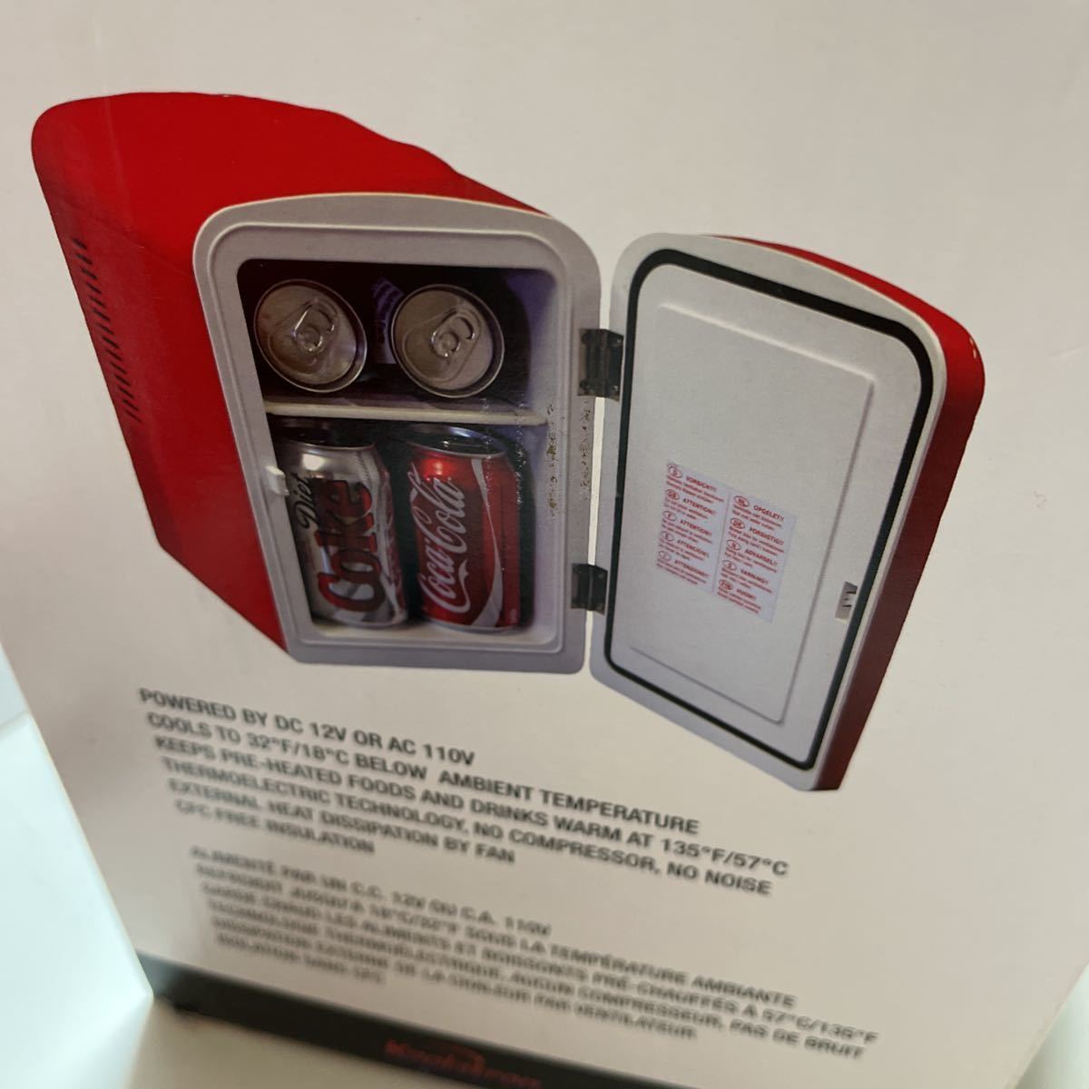 コカコーラ Coca-Cola ポータブル ミニ冷蔵庫 冷温切替 白くま コカコーラ Coca-Cola ポータブル ミニ冷蔵庫 冷温切替 白くま