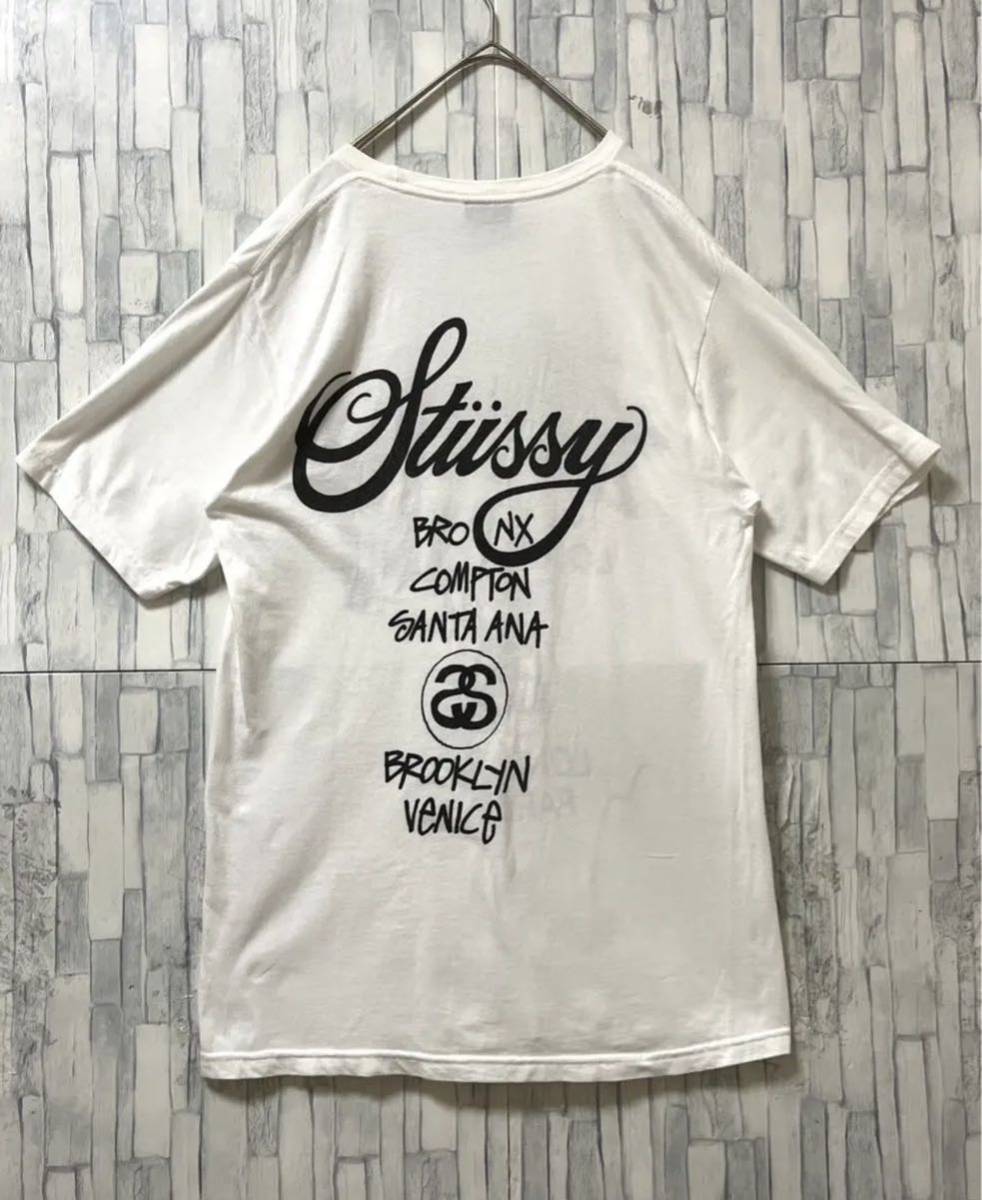 stussy ステューシー 半袖 Tシャツ ビッグロゴ デカロゴ サイズS