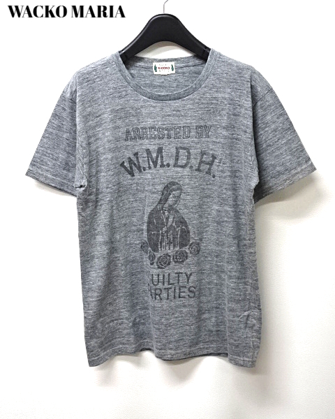 M【WACKO MARIA W. M. D. H. TEE GREY ワコマリア Tシャツ グレー】_画像2