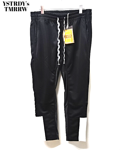 L ¥20,900 未使用【YSTRDY's TMRRW TAPERED LEG GYMASIUM PANTS - BLACK (YT-P0211) イエスタデイズトゥモロウ テーパード トラックパンツ