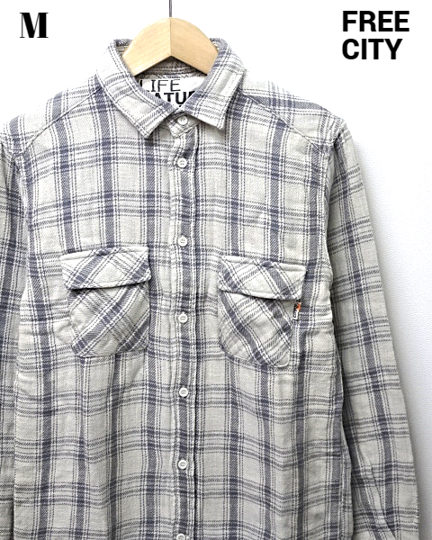 2(M) ¥28,080【FREE CITY ダブルフェイスチェックシャツ NO. FCJSTL01 LIFE NATURE LOVE フリーシティー チェックシャツ Ron Herman】_画像1