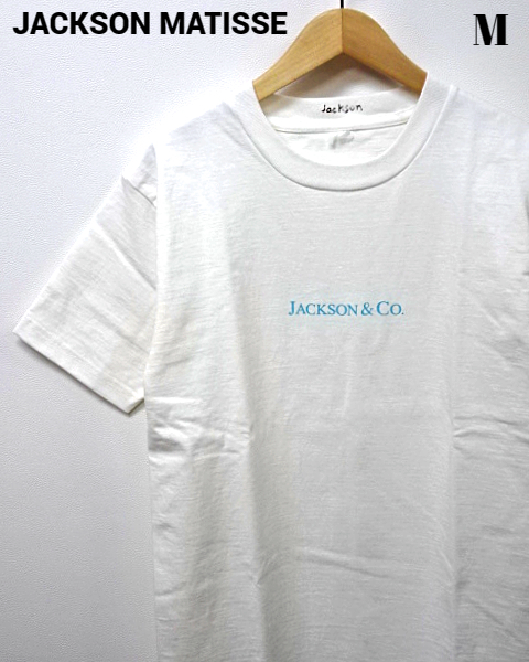 M【JACKSON MATISSE JACKSON & Co. Tee JM18AW019 White ジャクソンマティス Tシャツ ホワイト】