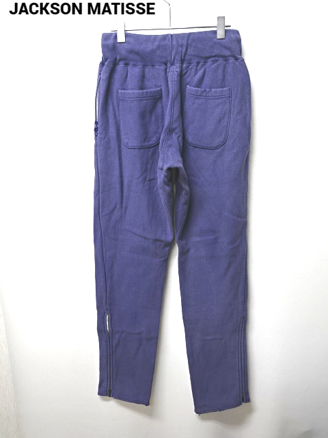 S【JACKSON MATISSE USAFA Seeat Pants NO．JM10AW023 NAVY ジャクソンマティス スウェットパンツ ネイビー ダメージ加工】_画像3