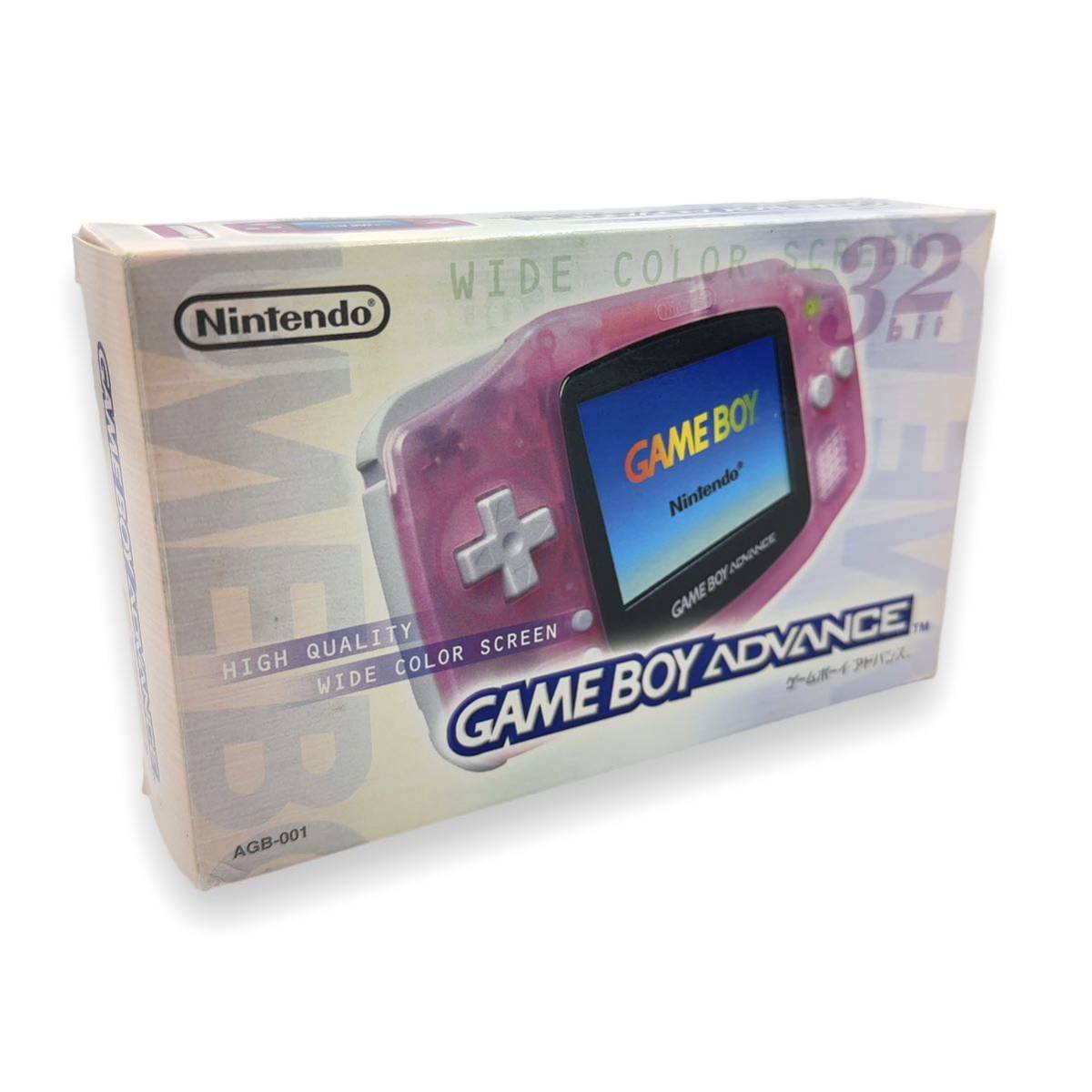 任天堂 GBA ゲームボーイアドバンス 本体 ミルキーピンク レアカラー Nintendo GAMEBOY ADVANCE_画像1