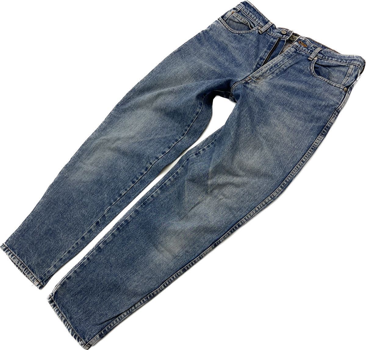 LEVIS ☆ 637-0204 シルバータブ シルエット◎ テーパード ジーンズ デニムパンツ W33 アメカジ ストリート 日本製 リーバイス■Ja6343