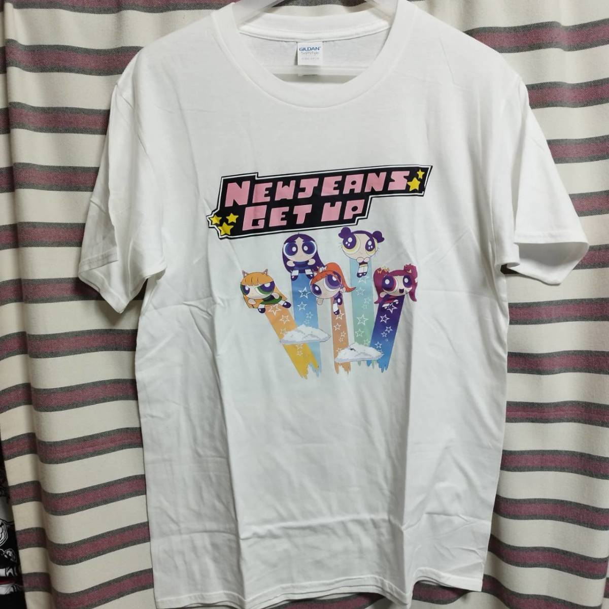 【新品/送料無料】NewJeans/ニュージーンズ プリントTシャツ K-POP 【Lサイズ】パワーパフガールズ Powerpuff Girls TWICE IVE_画像3