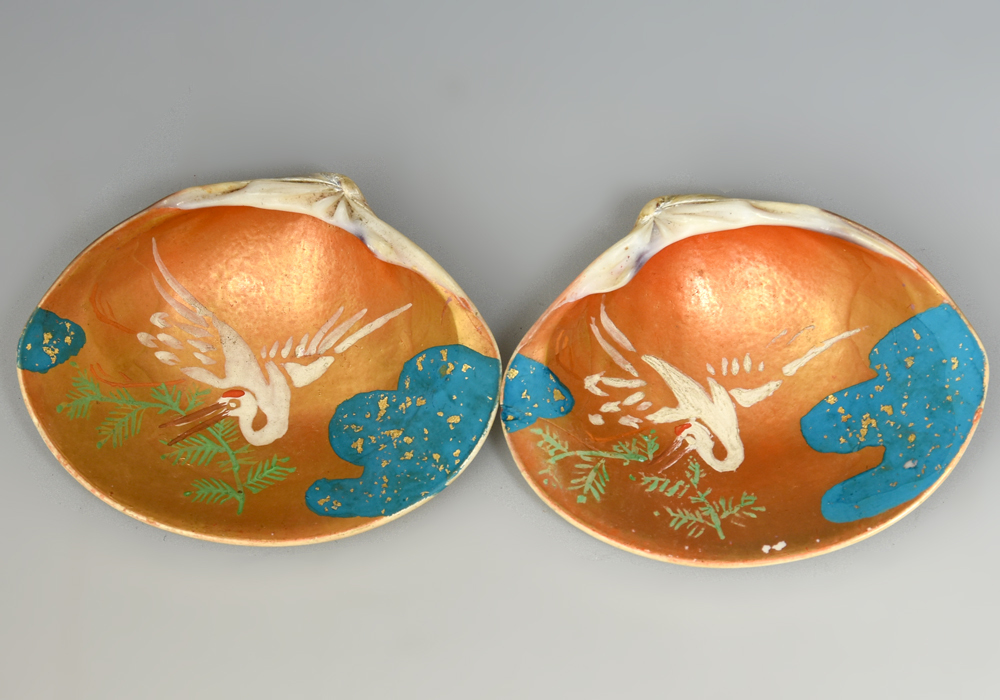 肉筆 大和絵 四季花鳥図 貝合わせ 5点セット 貝合 貝覆い 蛤合 肉筆 大和絵 四季花鳥図 貝合わせ 5点セット 貝合 貝覆い 蛤合