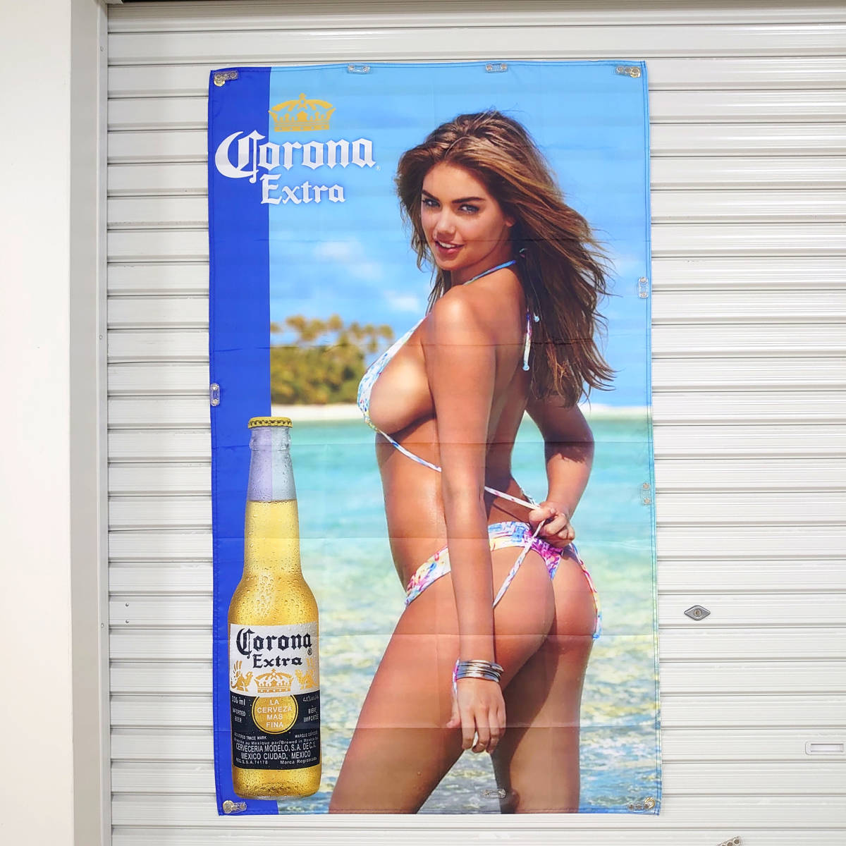 ■コロナエキストラ　フラッグ　Corona アメリカン雑貨 セクシー コロナ 海外ビール ガレージ装飾 旗 ノベルティ コロナビール 82 バナー_画像4