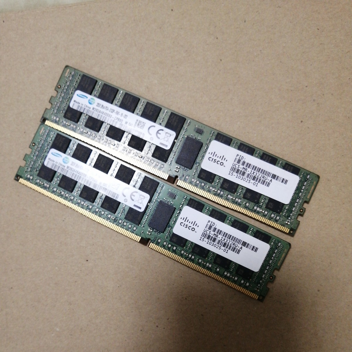 Samsung DDR4 M393A4K40BB0-CPB0Q 32GB x2=64GB PC4-2133P 2RX4 動作