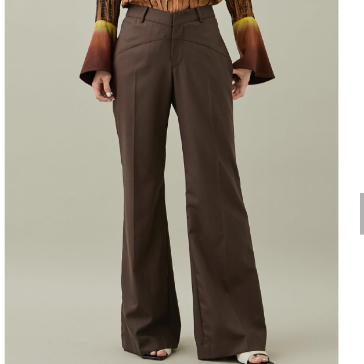 新品未使用】fetico back slit trousers フェティコ バック スリット
