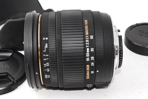 ★極上美品★ シグマ SIGMA 18-50mm F2.8 EX DC MACRO HSM NIKON ニコン Fマウント ★レンズフード付き★ #1200117AG13_画像2