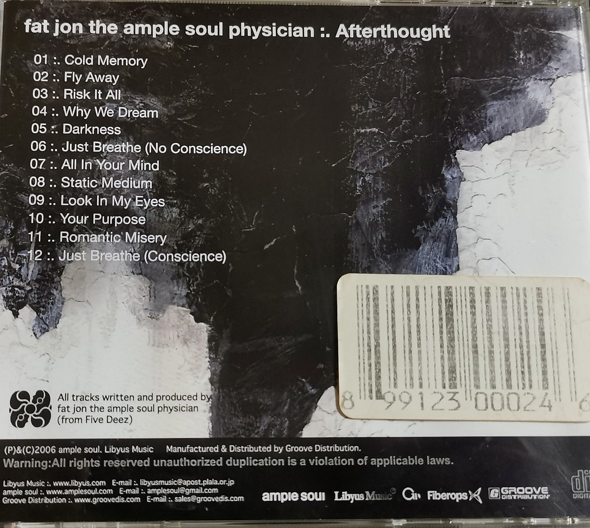 【FAT JON/AFTERTHOUGHT】 FIVE DEEZ/輸入盤CD_画像2