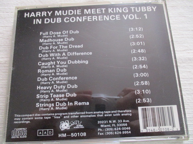 CD!HARRY MUDIE, KING TUBBY, IN DUB CONFERENCE, прекрасный товар 