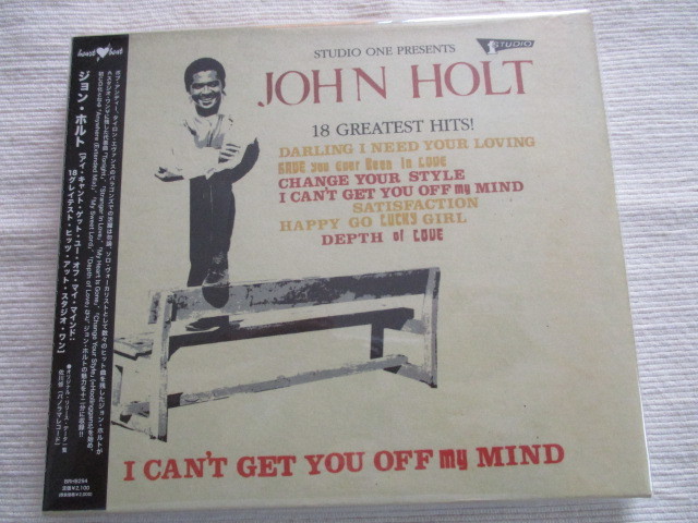 CD！JOHN HOLT, I CAN'T GET YOU OFF MY MIND, STUDIO ONE, 18曲 ベスト, 美品の画像1