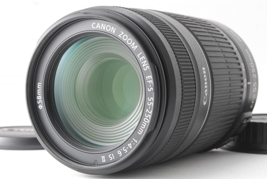 完璧 F4-5.6 55-250mm EF-S 望遠レンズ キヤノン Canon IS 手ぶれ補正