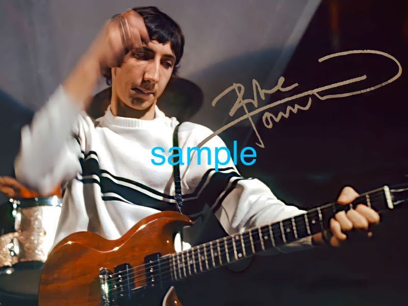 【送料無料】The Who ピート・タウンゼント　高画質　サイン　フォト　写真　ROCK STAR