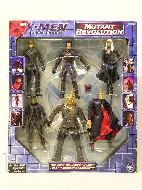 ■TOYBIZ X-MEN THE MOVIE MUTANT REVOLUTION フィギュア6体 サイクロップス/ウルヴァリン/ストーム/トード/マグニート/セイバートゥース_画像1