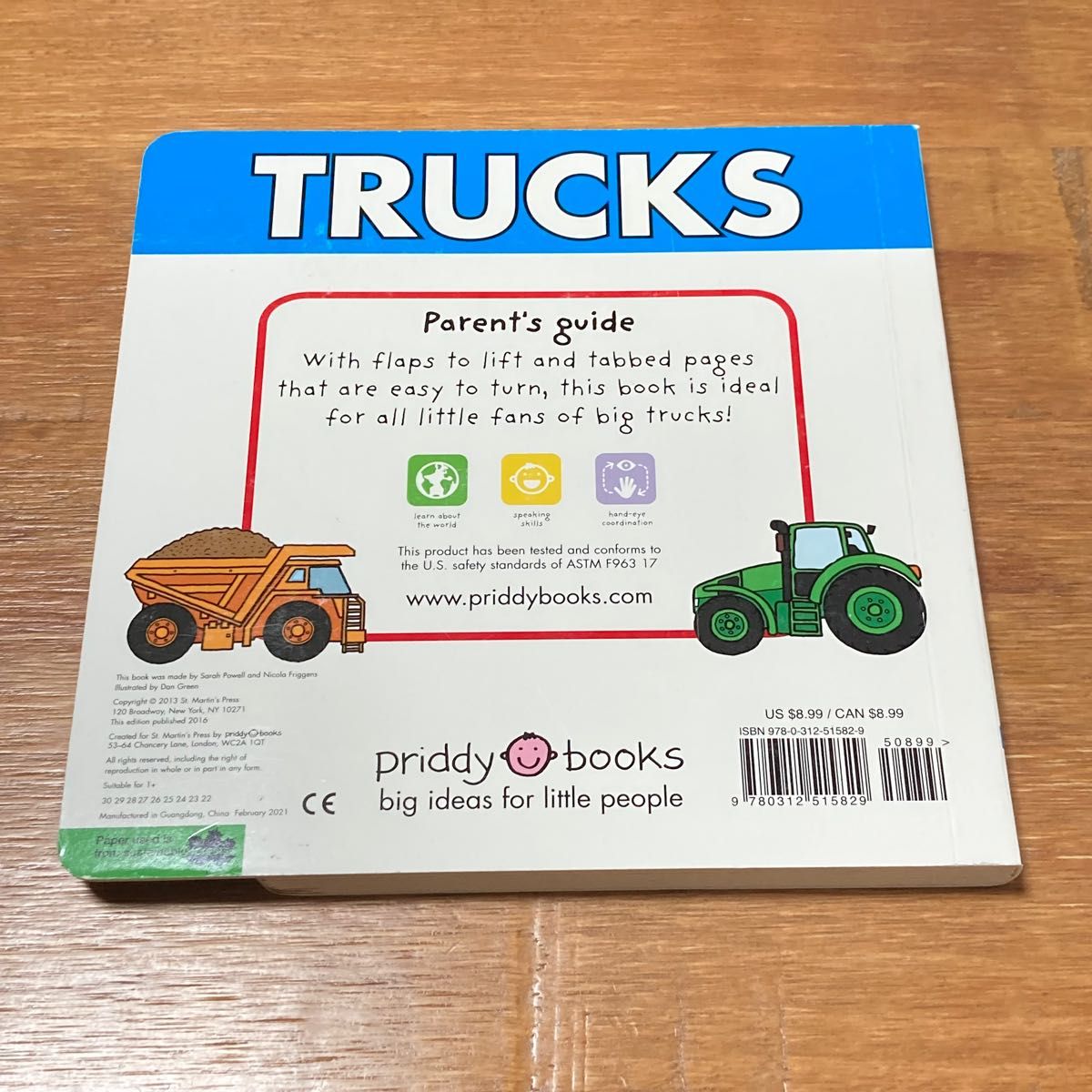 【新品未使用！】Trucks 英語絵本 仕掛け絵本