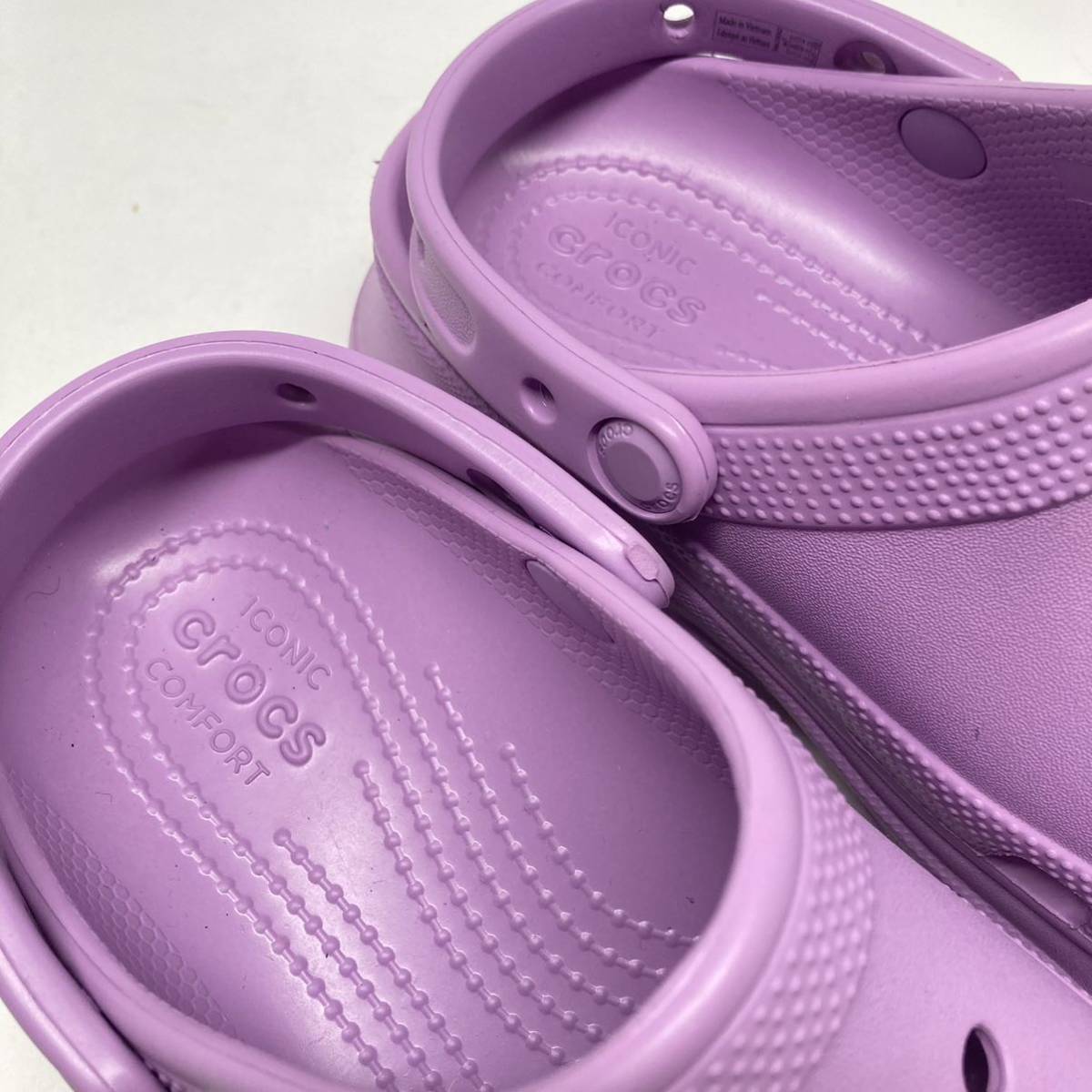 即決!良好! crocs classic bae clog w サイズW7 パープル系 / 厚底 クロックス クラシック ベイ クロッグ_画像7