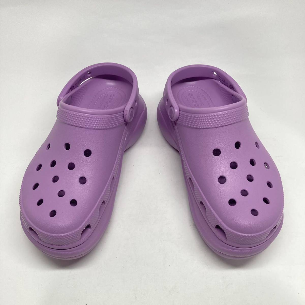 即決!良好! crocs classic bae clog w サイズW7 パープル系 / 厚底 クロックス クラシック ベイ クロッグ_画像5